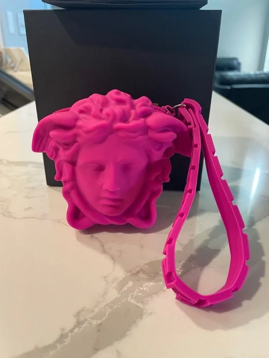 Versace Swiss Pop RARE Pink Medusa Silicon Watch SET - Picture 8 of 13
